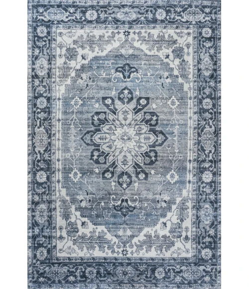 Jonathan Y WASHABLE Blue WSH108B 2ft.-11in. X 5ft. Rect. Rug