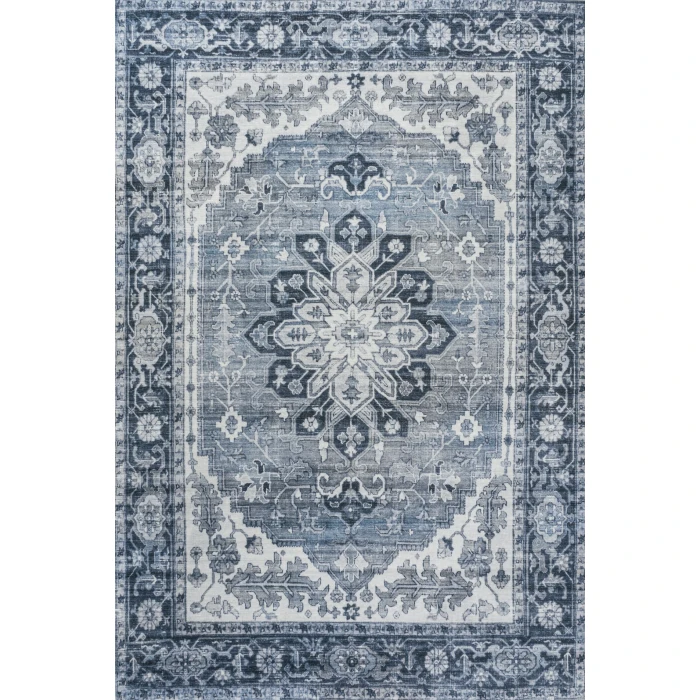 Jonathan Y WASHABLE Blue WSH108B 2ft.-11in. X 5ft. Rect. Rug