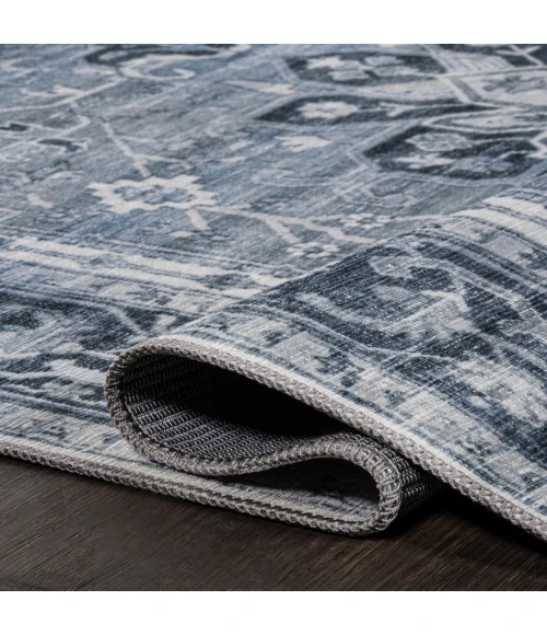 Jonathan Y WASHABLE Blue WSH108B 2ft. X 8ft. Rect. Rug