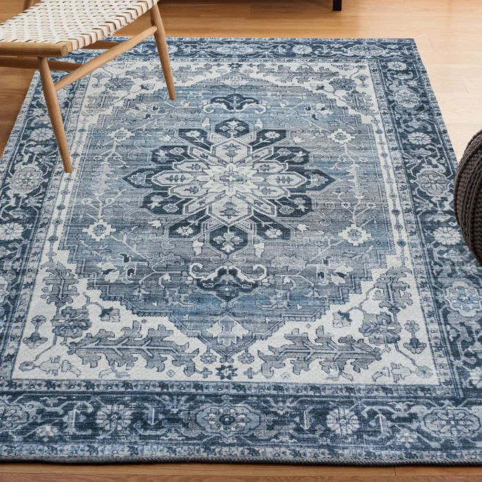 Jonathan Y WASHABLE Blue WSH108B 2ft.-11in. X 5ft. Rect. Rug