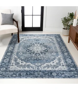 Jonathan Y WASHABLE Blue WSH109C 7ft.-10in. X 10ft. Rect. Rug