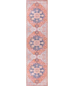 Jonathany Wsh109A WSH109A Orange/Cream Area Rug 2 ft. X 8 ft. Rectangle