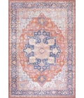 Maris Ornate Medallion Washable Orange/Cream 3 ft. x 5 ft. Area Rug