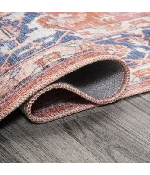 Jonathan Y WASHABLE Blue WSH109B 7ft.-10in. Square Rug