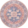 Jonathan Y WASHABLE Orange WSH109A 7ft.-10in. Round Rug