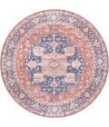 Jonathan Y WASHABLE Orange WSH109A 7ft.-10in. Round Rug
