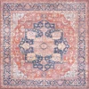 Jonathan Y WASHABLE Orange WSH109A 5ft.3in. Square Rug