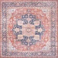 Jonathan Y WASHABLE Blue WSH109B 7ft.-10in. Square Rug