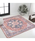 Jonathan Y WASHABLE Blue WSH109B 7ft.-10in. Square Rug