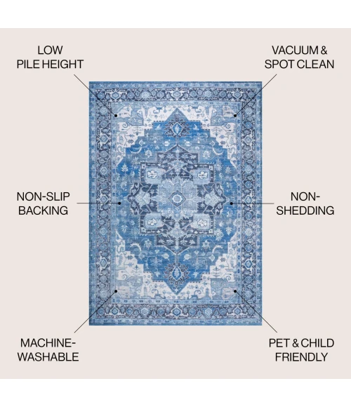 Jonathan Y WASHABLE Orange WSH300A 9ft. X 12ft. Rect. Rug