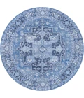 Jonathan Y WASHABLE Blue WSH109B 7ft.-10in. Round Rug