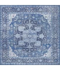Jonathan Y WASHABLE Blue WSH109B 5ft.3in. Square Rug