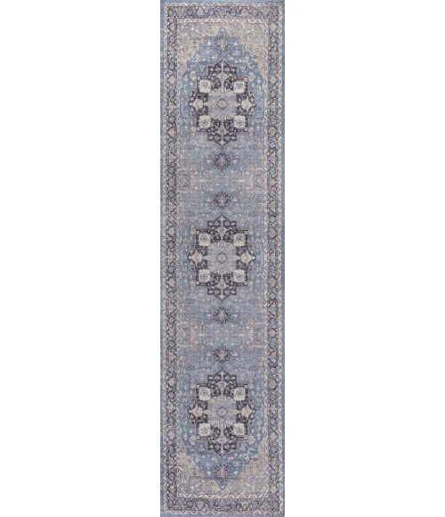 Jonathan Y WASHABLE Blue WSH109C 2ft. X 8ft. Rect. Rug