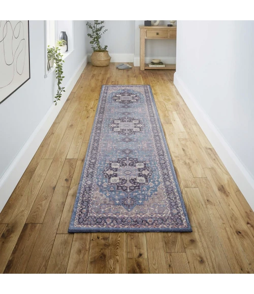 Jonathan Y WASHABLE Blue WSH109C 2ft. X 8ft. Rect. Rug
