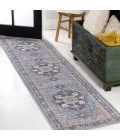 Jonathan Y WASHABLE Blue WSH109C 2ft. X 8ft. Rect. Rug