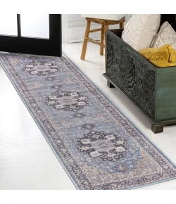 Jonathan Y WASHABLE Blue WSH109C 2ft. X 8ft. Rect. Rug