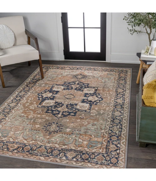 Jonathan Y WASHABLE Beige WSH109D 5ft.3in. X 7ft.7in. Rect. Rug