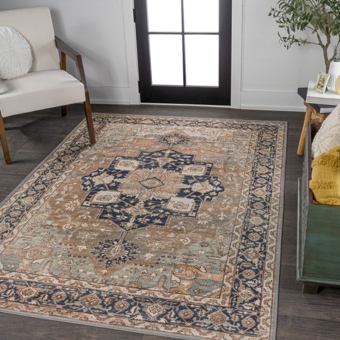 Jonathan Y WASHABLE Beige WSH109D 5ft.3in. X 7ft.7in. Rect. Rug