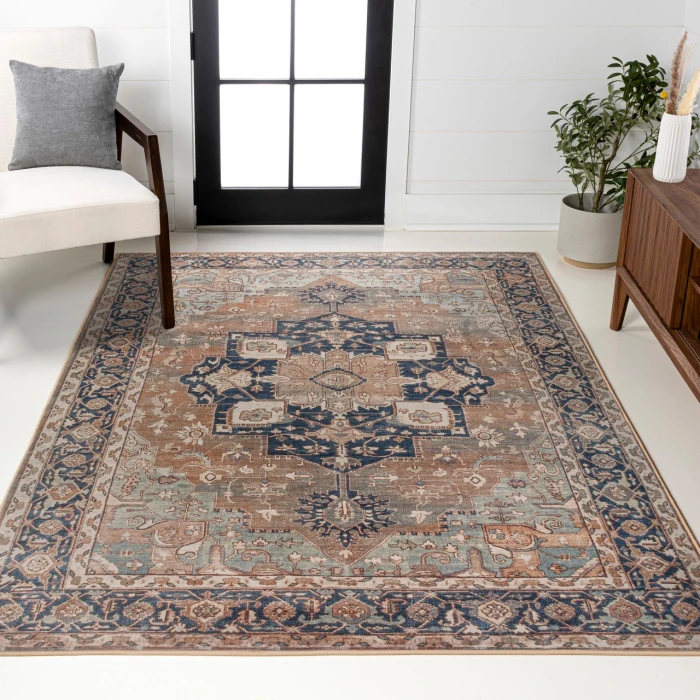 Jonathan Y WASHABLE Beige WSH109D 5ft.3in. X 7ft.7in. Rect. Rug
