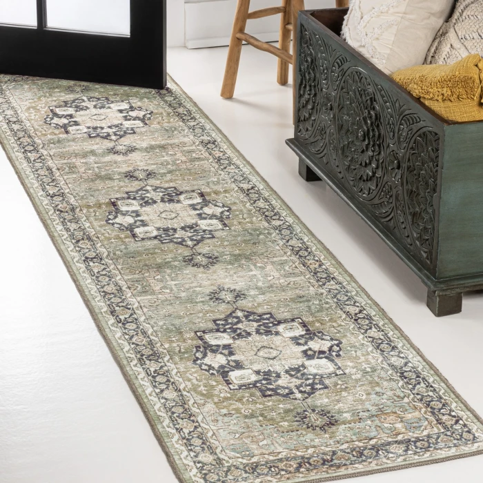 Jonathan Y WASHABLE Red WSH109F 2ft. X 8ft. Rect. Rug