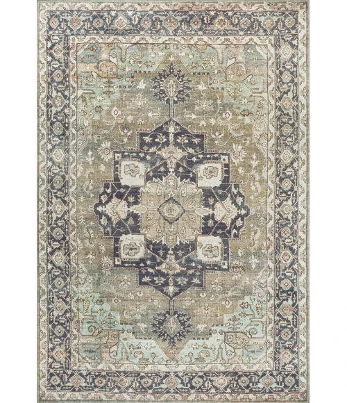 Jonathan Y WASHABLE Green WSH109E 3ft.-11in. X 6ft. Rect. Rug