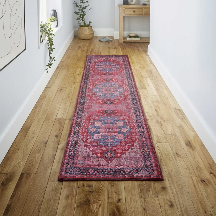 Jonathan Y WASHABLE Red WSH109F 2ft. X 8ft. Rect. Rug