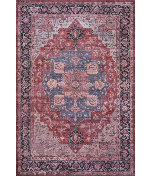 Jonathan Y WASHABLE Red WSH109F 2ft.-11in. X 5ft. Rect. Rug