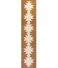 Chayton Minimalist Geometric Machine-Washable Terracotta/Cream 2 ft. x 8 ft. Runner Rug