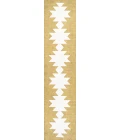 Chayton Minimalist Geometric Machine-Washable Moss/Cream 2 ft. x 8 ft. Runner Rug
