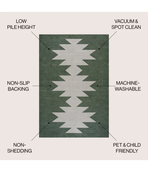 Jonathan Y WASHABLE Gray WSH110D 8ft.-10in. X 12ft. Rect. Rug