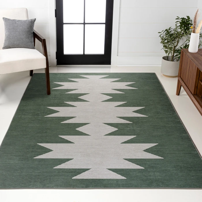 Jonathan Y WASHABLE Gray WSH110D 8ft.-10in. X 12ft. Rect. Rug