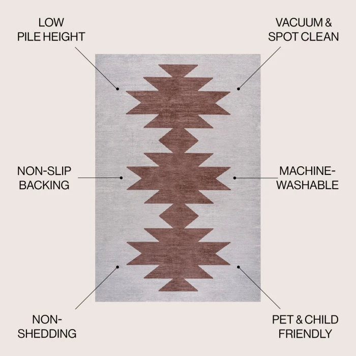 Jonathan Y WASHABLE Blue WSH110F 8ft.-10in. X 12ft. Rect. Rug