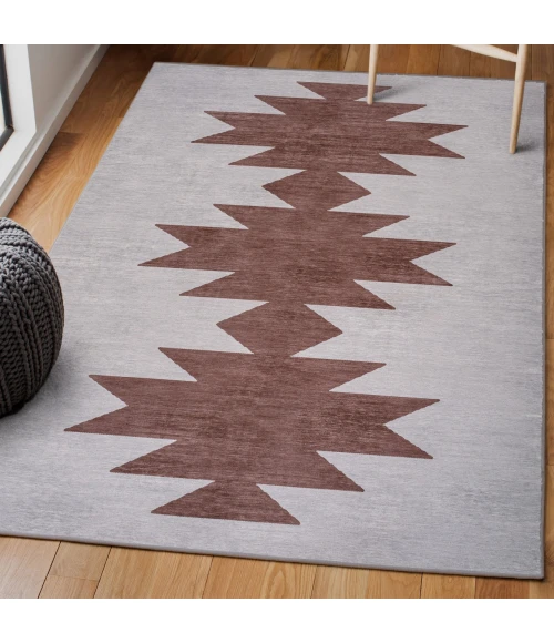Jonathan Y WASHABLE Gray WSH110E 3ft.-11in. X 6ft. Rect. Rug