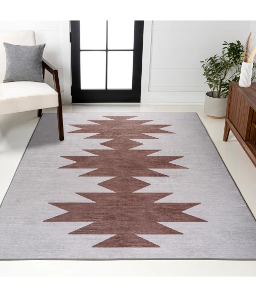 Jonathan Y WASHABLE Gray WSH110E 3ft.-11in. X 6ft. Rect. Rug