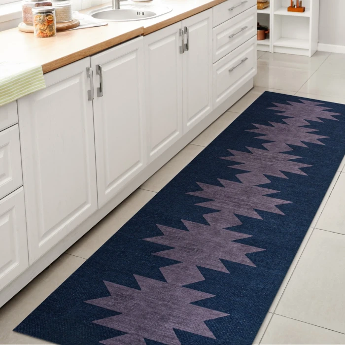 Jonathan Y WASHABLE Blue WSH110F 2ft. X 8ft. Rect. Rug