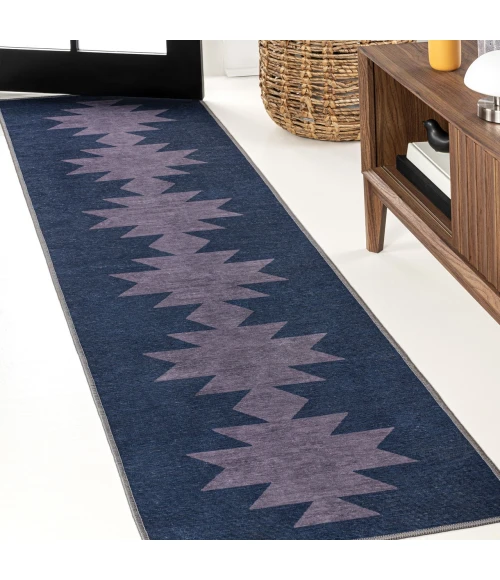 Jonathan Y WASHABLE Blue WSH110F 2ft. X 8ft. Rect. Rug