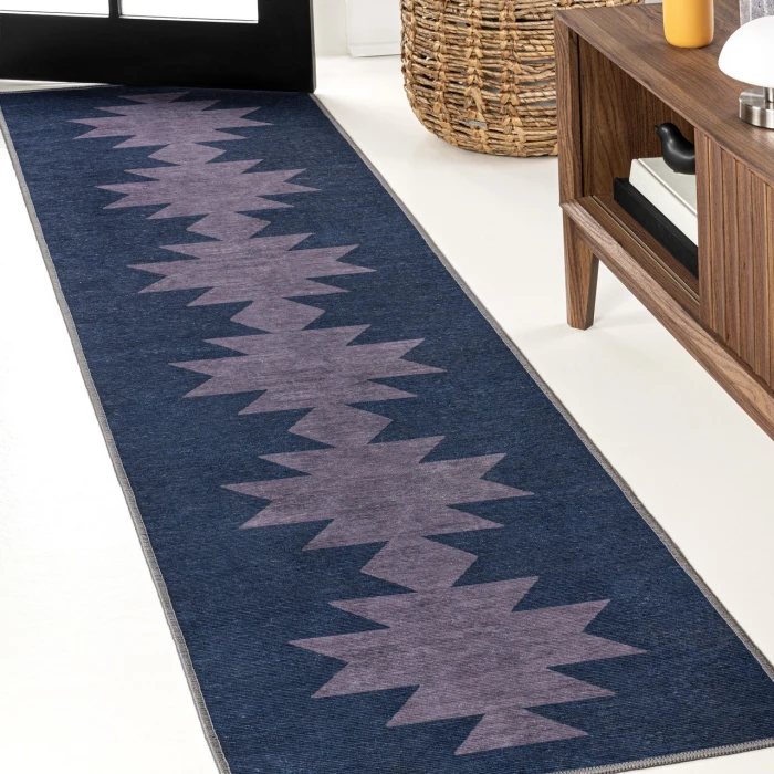 Jonathan Y WASHABLE Blue WSH110F 2ft. X 8ft. Rect. Rug