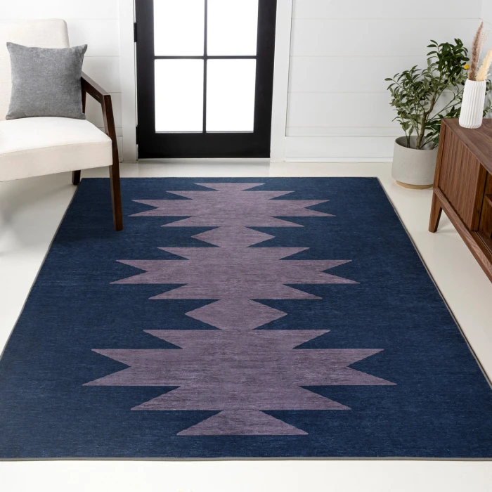 Jonathan Y WASHABLE Blue WSH110F 2ft.-11in. X 5ft. Rect. Rug