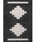 Adriel Geometric Tribal Medallion Machine-Washable Black/Cream 8 ft. x 10 ft. Area Rug