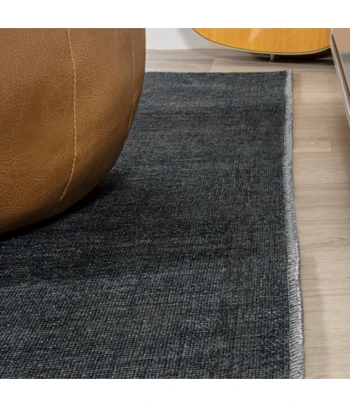 Adriel Geometric Tribal Medallion Machine-Washable Black/Cream 8 ft. x 10 ft. Area Rug