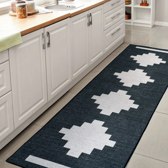 Jonathan Y WASHABLE Blue WSH111B 2ft. X 8ft. Rect. Rug