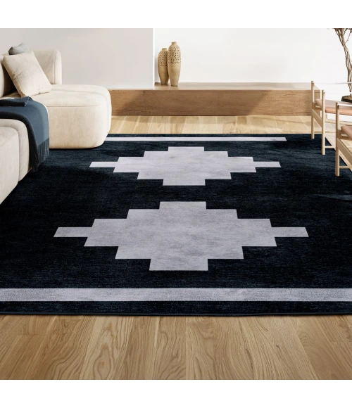 Jonathan Y WASHABLE Blue WSH100A 8ft.-10in. X 12ft. Rect. Rug