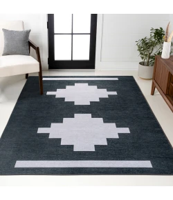 Jonathan Y WASHABLE Blue WSH111B 7ft.-10in. X 10ft. Rect. Rug