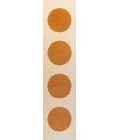 Cirkel Minimalist Geometric Dot Machine-Washable Cream/Terracotta 2 ft. x 8 ft. Runner Rug