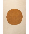Cirkel Minimalist Geometric Dot Machine-Washable Cream/Terracotta 8 ft. x 10 ft. Area Rug