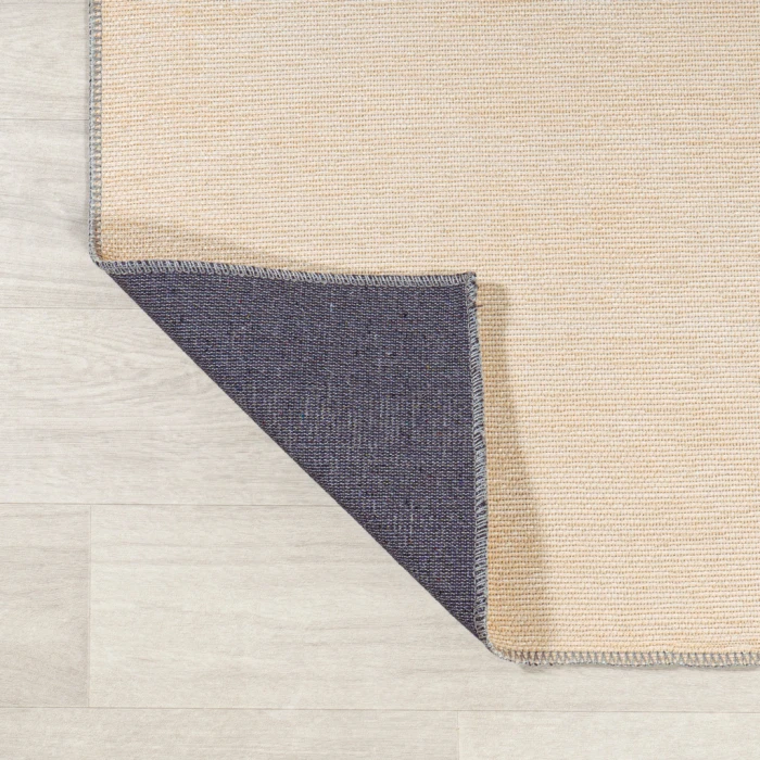 Cirkel Minimalist Geometric Dot Machine-Washable Cream/Terracotta 5 ft. x 8 ft. Area Rug