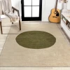 Jonathany Wsh113C WSH113C Cream/Green Area Rug 7 ft. 10 in. X 10 ft. Rectangle