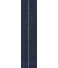 Linja Solid Centre Stripe Machine-Washable Navy/Gray 2 ft. x 8 ft. Runner Rug