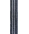 Rand Distressed Ticking Stripe Machine-Washable Navy/Gray 2 ft. x 8 ft. Runner Rug