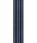 Nautisk Trellis Stripe Machine-Washable Navy/Gray 2 ft. x 8 ft. Runner Rug